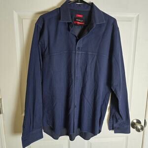 Awearness Kenneth Cole Button‎ Up-Blue-Men's L